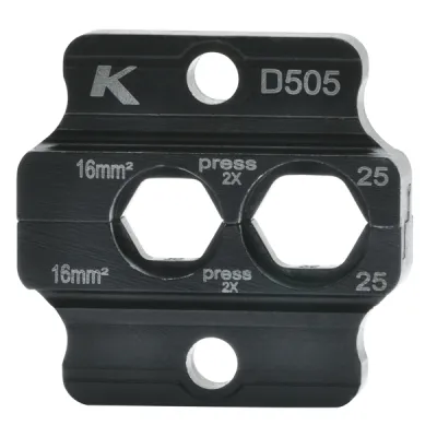 Klauke Presseinsatz D505 K50er-Reihe | Crimpeinsatz DIN 46235/46267 | 16-25 mm² | Sechskant