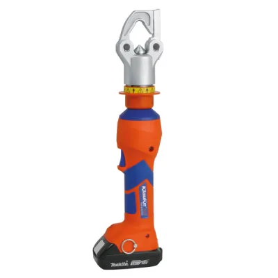 Klauke VDE Akku Presswerkzeug EKM60IDISM | 10-240 mm² | 18V Li-Ion | bis 1000V | Bluetooth | LED-Licht | orange