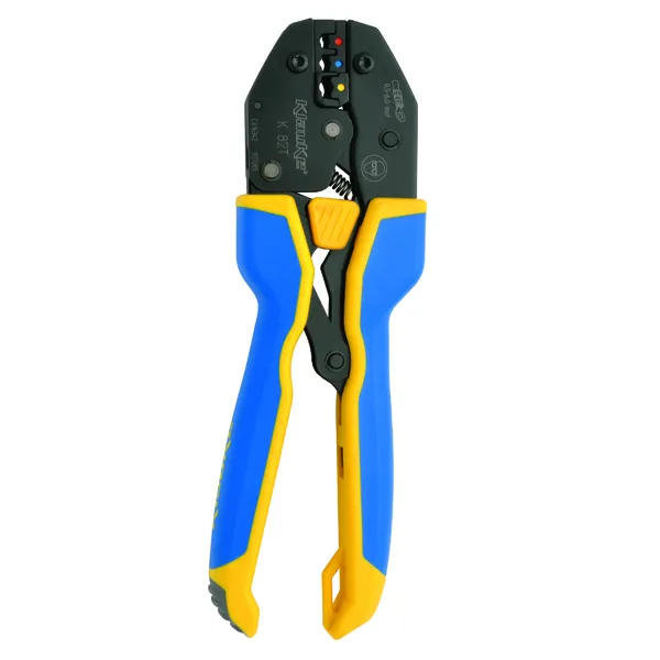 Klauke Presswerkzeug K82T | Presszange für isolierte Kabelschuhe 0,5–6 mm² | mechanisch | Ovalpressung | 225 mm