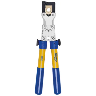 Klauke Presszange K354 | mechanisch | für wechselbare Einsätze | Querschnitt 6–150 mm² | 360° drehbar | Teleskopgriffe