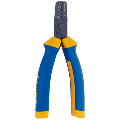 Klauke Presszange K4 | Crimpzange für Aderendhülsen 0,5-2,5 mm² | Dornpressung | Seitliche Hülseneinführung | Schwarz