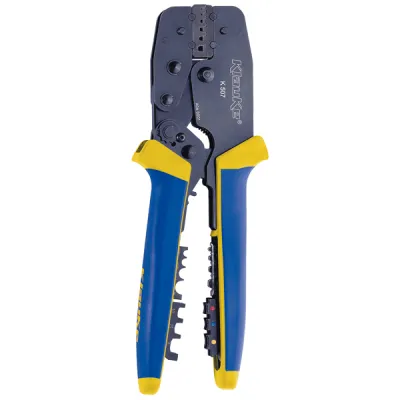 Klauke Presszange K507 | Presswerkzeug für Kabelschuhe & Aderendhülsen 0,14–10 mm² | Ratsche | 220 mm