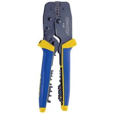 Klauke Presszange K507 | Presswerkzeug für Kabelschuhe & Aderendhülsen 0,14–10 mm² | Ratsche | 220 mm