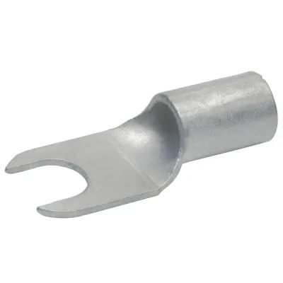 Klauke Quetschkabelschuh 1653C6 | Gabelschuh M6 | 16 mm² | Kupfer verzinnt | unisoliert | für feindrähtige Leiter