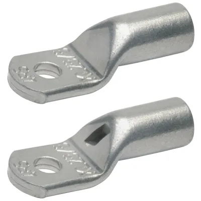 Klauke Rohrkabelschuh 1R6 | 6mm² Kupfer verzinnt | M6 Ringform | unisoliert | 180° Anschluss | für mehrdrähtige Leiter