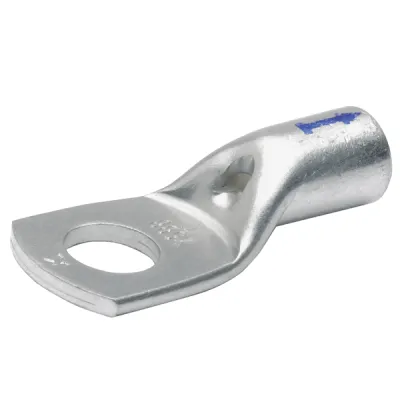 KLAUKE Rohrkabelschuh 10B8 | 10 mm² Kupfer verzinnt | M8 Ringform | Kl.2 | 180° gerade