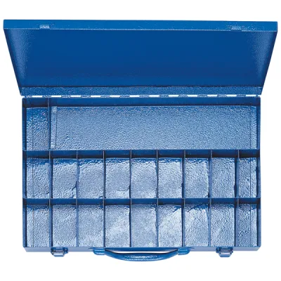 Klauke Sortimentskasten MK230L 900078152 | Stahlblechkasten leer | 19 Fächer + 1 Großfach | 366x230x51 mm