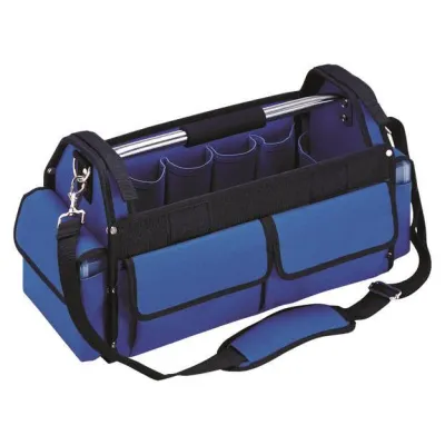 Klauke Universal-Werkzeugtasche KL920L | leer | 300x200x200 mm | 9 Außentaschen | Schulterriemen | schwarz