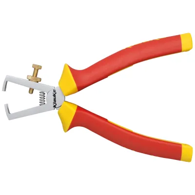 Klauke Abisolierzange KL060160IS | VDE geprüft 1000V | 160mm | einstellbar | Öffnungsfeder | 2K-Griff | isoliert