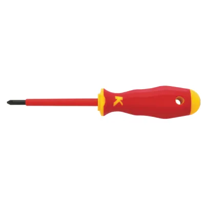 Klauke VDE-Schraubendreher KL130PM2IS | PlusMinus Z2 | 100mm Klinge | 1000V isoliert | 2-Komponenten-Griff | Schwarz