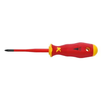 Klauke Schraubendreher Kreuz PZ1 KL120PZ1ISLIM | VDE 1000V isoliert | Slim Line | 80mm Klinge | ergonomisch