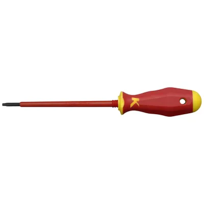 Klauke VDE-Schraubendreher KL150TX10IS | Torx TX10 | 100mm Klinge | 1000V isoliert | 2-Komponenten-Griff | ergonomisch