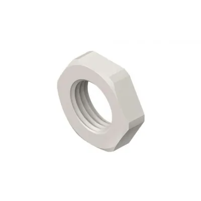 KLEINHUIS Sechskantmutter 3420/11 | PG11 | Kunststoff halogenfrei | Höhe 5 mm | SW 24 mm | RAL 7035 lichtgrau