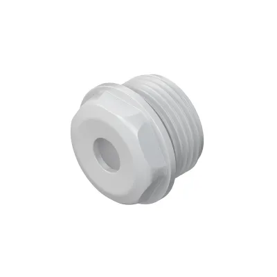 KLEINHUIS Dichtungsnippel 485M12 | M12 Kabeleinsteckstutzen | IP54 | 4–6mm | halogenfrei | PE lichtgrau RAL7035