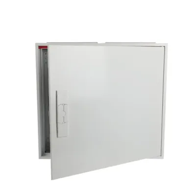 ABB Kleinverteiler Aufputz CA23V 2CPX052184R9999 | 3-reihig 24TE | IP44 | Stahlblech | mit Tür & Schloss | Weiß RAL9016