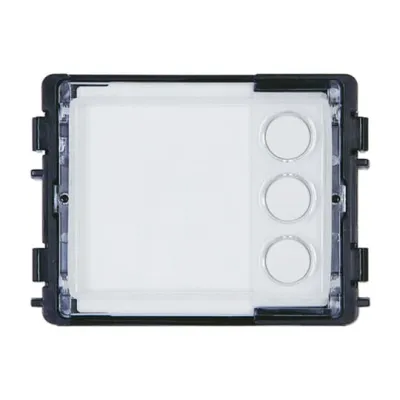 Busch-Jaeger Tastenmodul 3-fach 51381RP3-03 | Klingelmodul | 3 Ruftasten | für Außenstation | Kunststoff | weiß