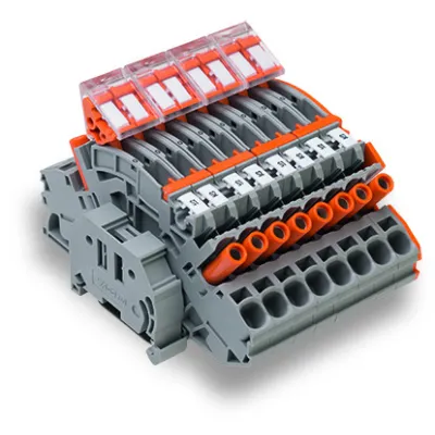 WAGO Klemmblock 2007-8877 | Stromwandlerschaltung | 6 mm² | Push-in CAGE CLAMP | mehrfarbig