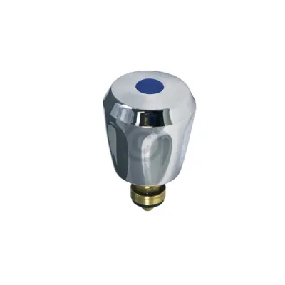 Knebel 3/8" mit Innenoberteil Kaltwasser blau für Heißwassergeräte