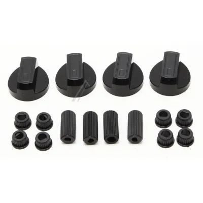 Knebel-Satz für Ofen Com [Hersteller-Artikelnummer] Gas-Herd, schwarz