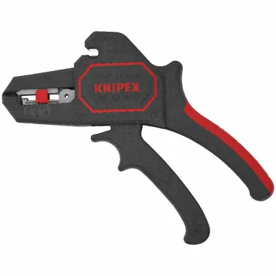 KNIPEX Abisolierzange 12 62 180 SB | automatisch | 0,2–6 mm² | Feinjustierung | Längenanschlag | Drahtschneider