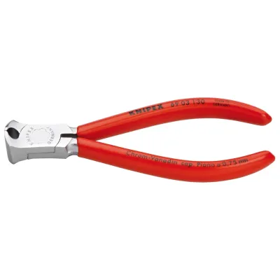 KNIPEX Vornschneider 69 03 130 | Mechanikerzange 130mm | verchromt | für harten & weichen Draht | induktiv gehärtet