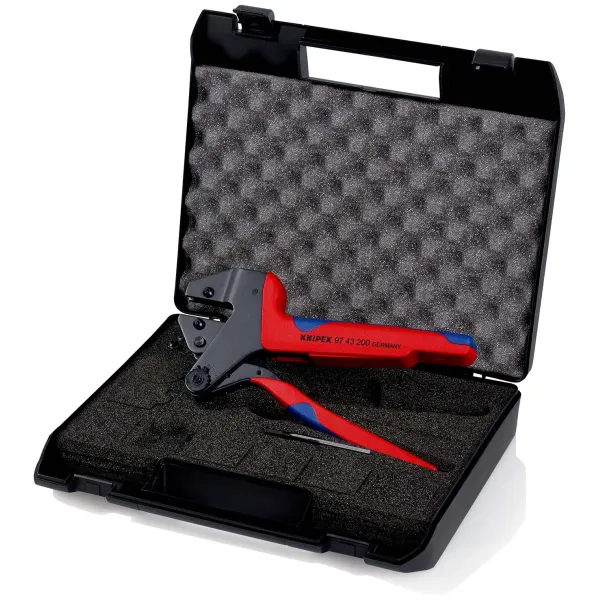 KNIPEX Crimp-Systemzange 97 43 200 | 200 mm | mechanisch | ohne Einsatz | im Koffer