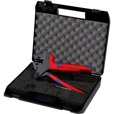 KNIPEX Crimp-Systemzange 97 43 200 | 200 mm | mechanisch | ohne Einsatz | im Koffer