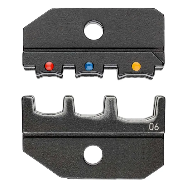 KNIPEX Crimpeinsatz 97 49 06 | isolierte Kabelschuhe & Steckverbinder | 0,5-6 mm² | Ovalpressung | 3-Nest
