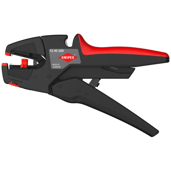 KNIPEX Abisolierzange selbsteinstellend 12 40 200 | 200 mm | 0,03-10 mm² | mit Drahtschneider | ergonomisch