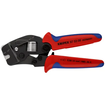 KNIPEX Aderendhülsenzange 97 53 09 SB | 0,08–16 mm² | selbsteinstellend | Vierkantpressung