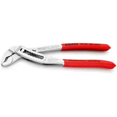 KNIPEX Wasserpumpenzange 88 03 180 Alligator | 180mm | 9-fach verstellbar | durchgestecktes Gelenk | bis 42mm