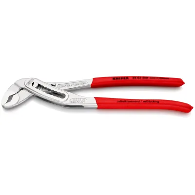 KNIPEX Wasserpumpenzange Alligator 88 03 250 | 250 mm | 9-fach verstellbar | max. 50 mm | selbstklemmend