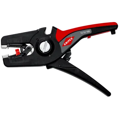 KNIPEX Automatische Abisolierzange PreciStrip16 12 52 195 | wire stripper | 0,08-16 mm² | ergonomisch | Metall | schwarz