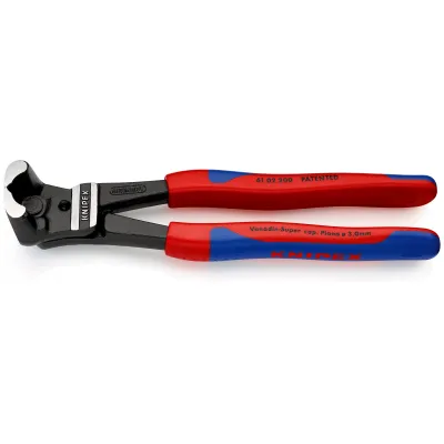 KNIPEX Bolzen-Vornschneider 61 02 200 | 200mm | kraftvoller Drahtschneider | für harten Draht | ergonomische Griffe