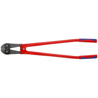 KNIPEX Bolzenschneider 71 72 910 | 910 mm Länge | Schneidleistung bis 48 HRC | 2K-Griff | ergonomisch | rot/blau