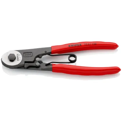 KNIPEX Bowdenzugschneider 95 61 150 | Drahtseilschere 150 mm | für Bowdenzüge & Drahtseile bis 3 mm