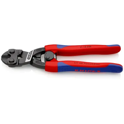 KNIPEX Bolzenschneider 71 12 200 CoBolt | 200 mm | Präzisionsschneiden | max. 5,2 mm Ø | Mehrkomponenten-Griff