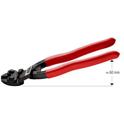 KNIPEX Bolzenschneider 71 21 200 CoBolt Kompakt | Präzisionsschneiden bis 5,2 mm | 200 mm | abgewinkelter Kopf