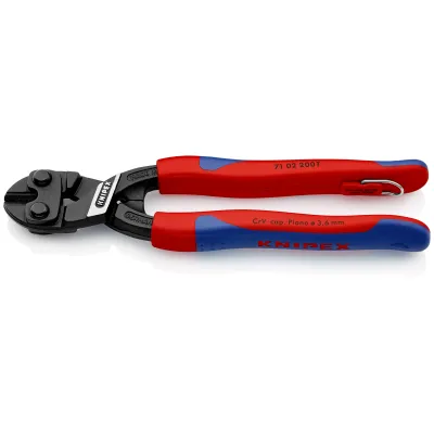 KNIPEX Bolzenschneider 71 02 200 T CoBolt | 200mm | Präzisionsschneiden für Draht & Pianodraht | induktiv gehärtet