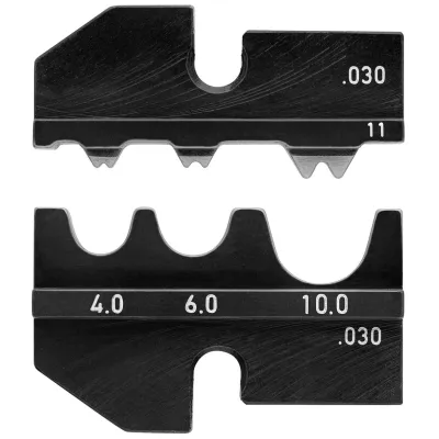 KNIPEX Crimpeinsatz 97 49 11 | Für unisolierte Quetsch-, Rohr- & Presskabelschuhe 4-10mm² | DIN 46234/46235