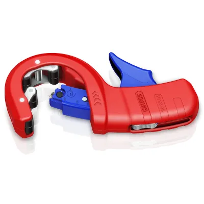 KNIPEX Rohrabschneider DP50 | 90 23 01 BK | Rohrschneider Kunststoffrohre Ø 32-50 mm | glatter Schnitt | rot