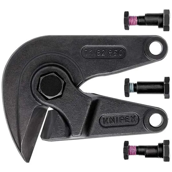 KNIPEX Ersatz-Messerkopf 71 89 950 für Bolzenschneider 71 82 950 | Schneidleistung bis 48 HRC | 129 mm
