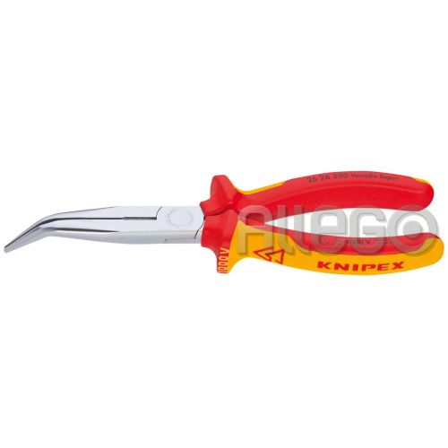 Bild: Knipex Flachrundzange 200 mm 2626 abgewinkelt (Storchenschna