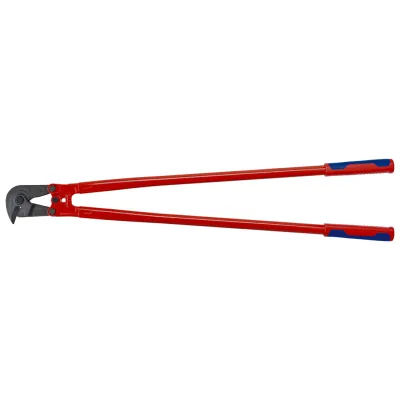 KNIPEX Baustahlmattenschneider 71 82 950 | Bolzenschneider 950 mm | Schneidleistung bis 48 HRC | 2K-Griff | grau