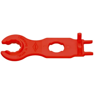 KNIPEX Montagewerkzeug-Set 97 49 66 2 | MC4 Solarstecker | 2-teilig | Glasfaserverstärkt | 115 mm | Rot