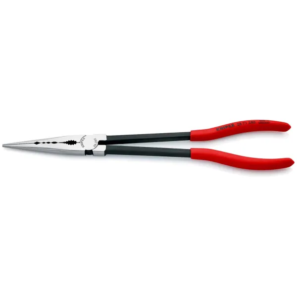 KNIPEX Montierzange 28 71 280 | 280 mm | schlanke Form | Greif- & Montagezange | Kunststoffgriff | gerade Ausführung