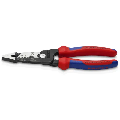 KNIPEX Multifunktions-Elektrikerzange 13 72 200 ME | Kombizange | Abisolierzange | 200mm | isoliert