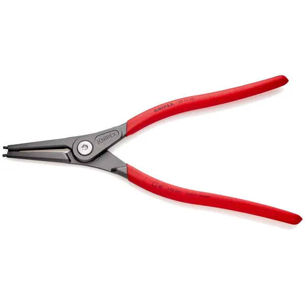 KNIPEX Sicherungsringzange 49 11 A4 | gerade Spitzen | 85-140mm | 320mm | rutschhemmend | Feder | Chrom-Vanadin-Stahl
