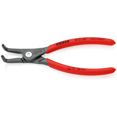 KNIPEX Sicherungsringzange 49 21 A21 | Innenringe 19-60 mm | 90° gewinkelt | 165 mm | Chrom-Vanadin-Stahl