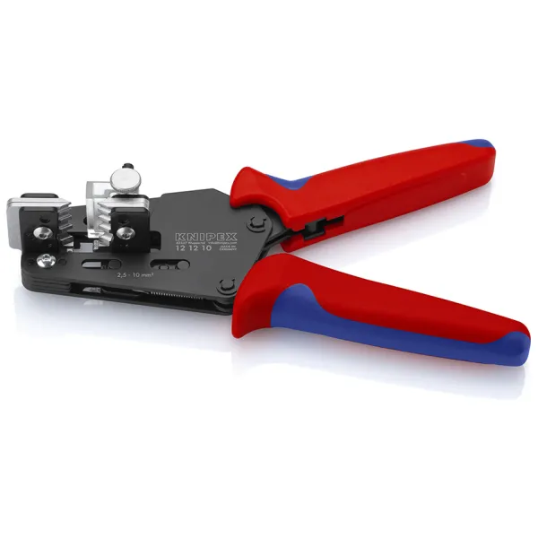 KNIPEX Präzisions-Abisolierzange 12 12 10 | Wire Stripper | 2,5–10 mm² | Automatisch | 195 mm | 2K-Griff